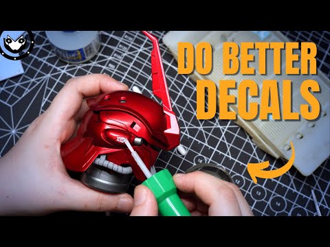 How I apply WATERSLIDE DECALS on Gunpla
