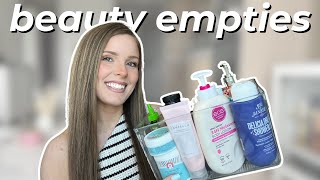 BEAUTY EMPTIES | Beauty products I actually finished + my honest reviews!!