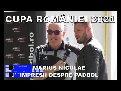 Marius Niculae, Impresii Despre Padbol, La Prima Cupă A României