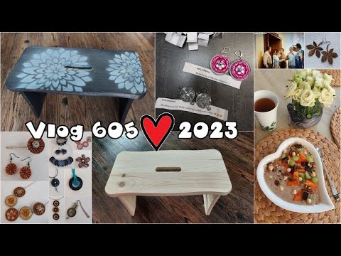 Vlog 605/23 - lístečkové náušnice, štokrle a losování