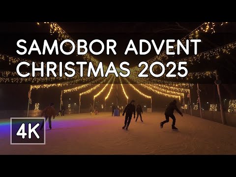 Walking Tour: Samobor Christmas Advent Market 2025, Croatia - 4K UHD Virtual Travel