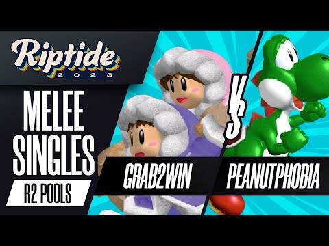 Grab2Win (Ice Climbers) vs Peanutphobia (Yoshi) - Melee Singles Round 2 Pools - Riptide 2023
