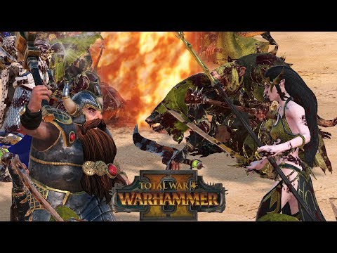 KNIFE EARS & STUNTIES - 2v2 Grudge Match // Total War: Warhammer II Online Battle