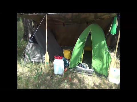 viertägige Kanutour auf der Elbe von Dömitz nach Boizenburg 2020 mit dem Ally Faltkanadier 16,5 DR