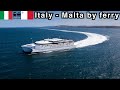 From Pozallo In Italy Sicily To Malta By Ferry Catania Siracusa Malta Train Ferry