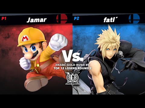 jamar (Mario) vs fatĺ (Cloud/Inkling) - Top 12 LR1 | HKSBC Gold Rush #5
