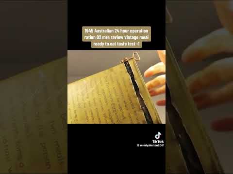 opening 1945 Vintage meal #food #1945 #emergencyfood #fypシ゚