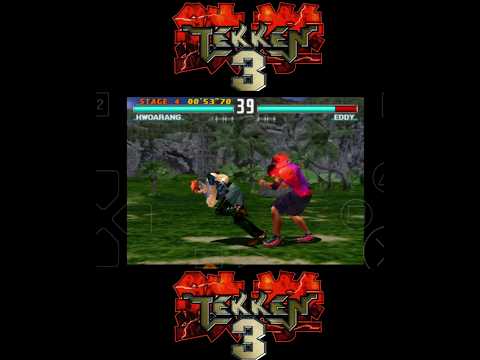 Hwoarang vs Eddy fight in Tekken 3 #shorts