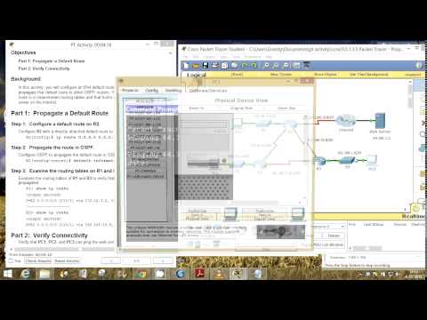 CCNA 3 Packet Tracer Activity 5.1.3.5 solution