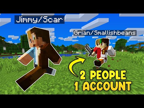 Minecraft BUT we Share the Same Account!