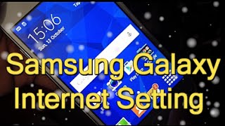 Samsung Galaxy Manual Internet Settings  Data Conf