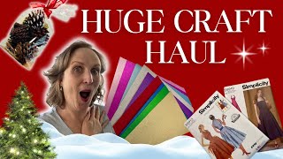 🎄 MASSIVE Craft Haul 2025! Christmas Crafts, DIY Supplies & Upcoming Holiday Projects 🎨✨
