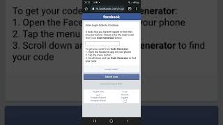 Log Into Facebook If You Lost Access to Code Generator is not possible