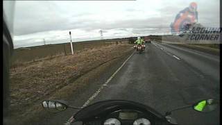 preview picture of video 'Police bikes The Waverley Way -  Cornhill towards Berwick-Upon-Tweed   7 of 7'