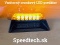 Výstražné světlo 12V / 24V - 12x3W LED oranžový Predátor (154x108x46mm) - Video Youtube