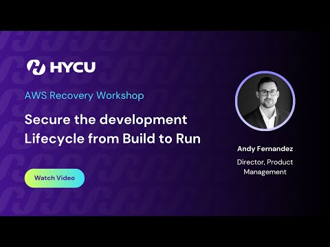 AWS Recovery Workshop
