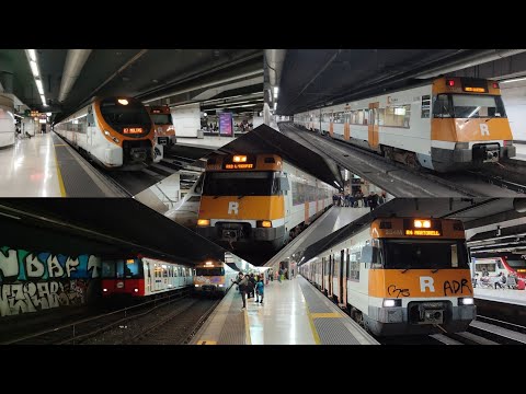 Ferrocarril Español:Plaça Cataluya,Barcelona Sants:Series 447,463,465 Rodalies de Cataluña + TMB