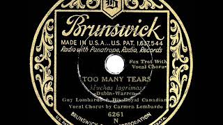 1932 HITS ARCHIVE: Too Many Tears - Guy Lombardo (Carmen Lombardo, vocal)