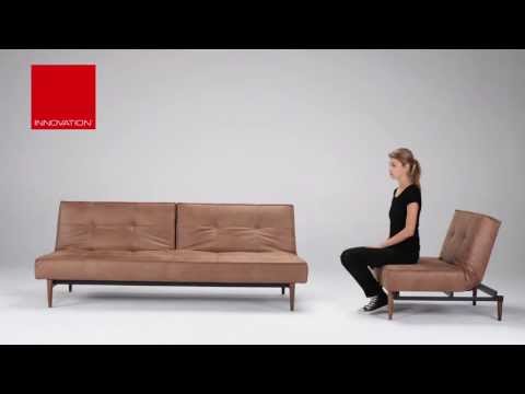 Splitback Sofa Bed - Wood Leg - Innovation Living