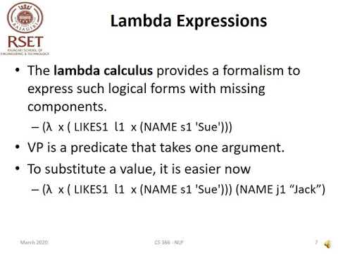 CS366 NLP Mod4 2 Linking Syntax and Semantics