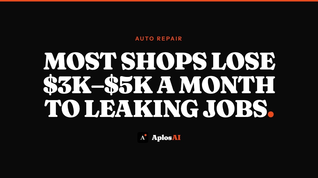 Auto Repair: Find Out Where Jobs Are Leaking