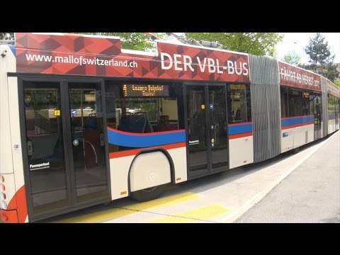 Mitfahrt VBL RBus Trolleybus Linie 1 Maihof-Luzern Bahnhof-Kriens-Obernau Hess lighTram #238