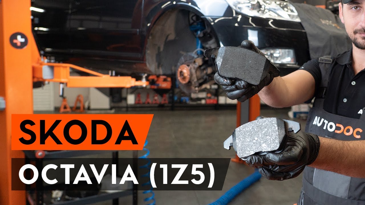 Slik bytter du bremseklosser fremme på en Skoda Octavia 1Z5 – veiledning