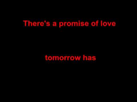 Tomorrow (A better you, better me) Lyrics with original  vocals