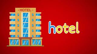 Alfabeto para Crianças | Aprenda as primeiras palavras com a LETRA H | H de Hotel #abc