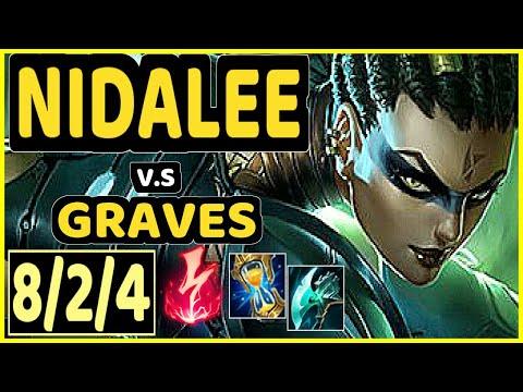 CANYON (NIDALEE) vs GRAVES - 8/2/4 KDA JUNGLE CHALLENGER GAMEPLAY - KR