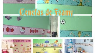Cenefas Decorativas en Foamy DIY/Decorative Borders for Baby Room