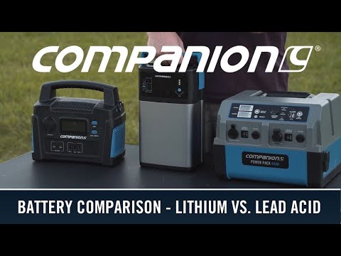 Companion Battery Comparison - Lithium Vs. Lead Acid