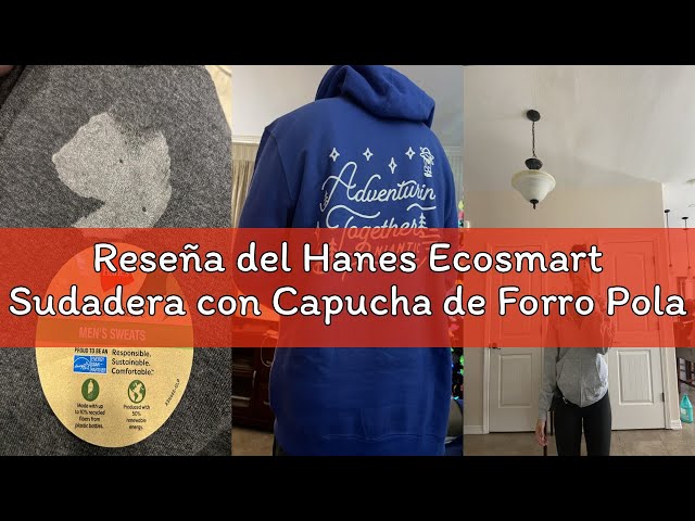 Vídeo relacionado con Hanes Ecosmart Sudadera con Capucha de Forro Polar con Cremallera Completa para Hombre, Granate, Small