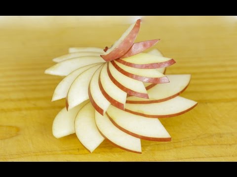 Simple Apple Swirl Garnishing Idea Video