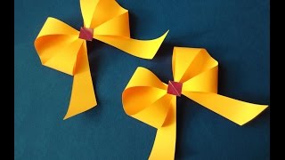Awesome and Easy Paper Bow or Ribbon  for gift box decoration. Gifts ideas