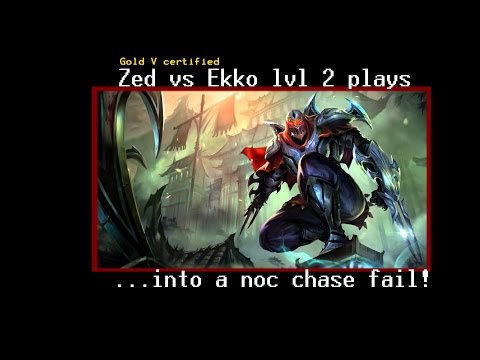 Zed vs Ekko mid. How to take the lead, and throw it away.