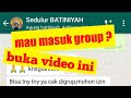 Persyaratan Masuk Group WA BATINIYAH