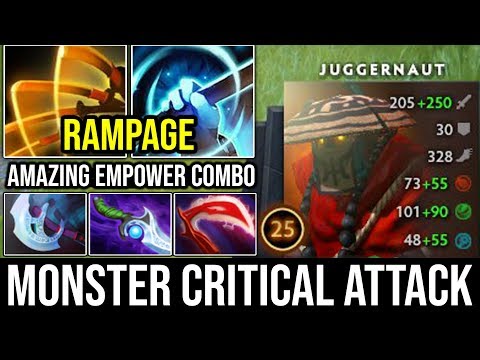Amazing Rampage Juggernaut ft. Magnus Empower - 24Min GG Insanely Crit Like a Monster DotA 2