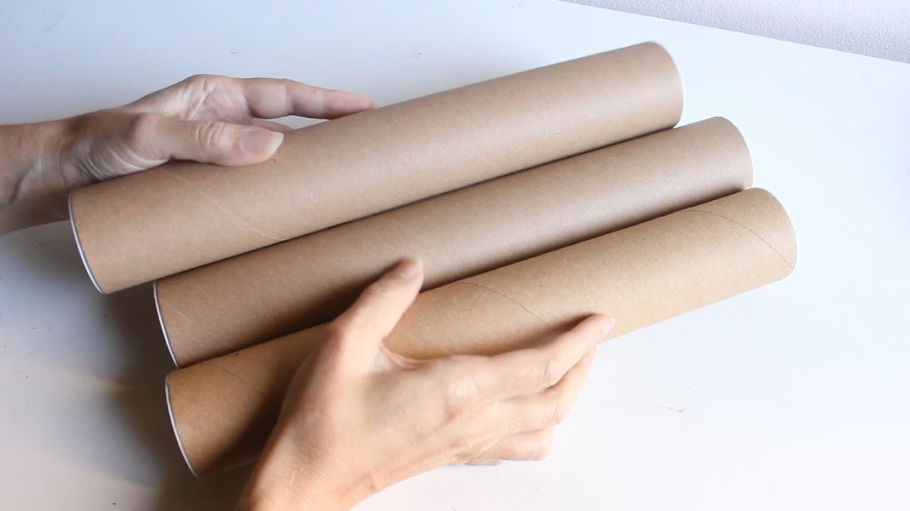 ♻Ideas con tubos de cartón 😊Tubos de cartón decorados - Manualidades fáciles 🌼Arte en casa