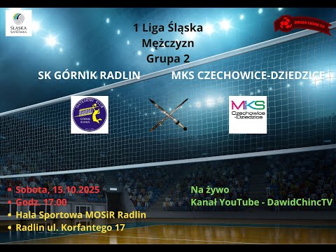 Radlin 15.11.2025 | SK GÓRNIK RADLIN - MKS CZECHOWICE-DZIEDZICE | LIVE VOLLEY