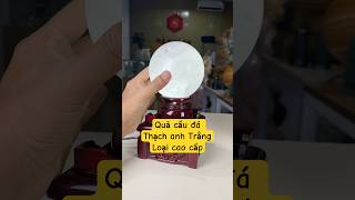 Quả Cầu Phong Thủy Đá Thạch Anh Trắng Tự Nhiên Loại Cao Cấp 2.52kg-12.2cm Tặng Đế Đèn