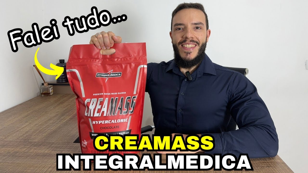 Miniatura da avaliação em vídeo de Hipercalórico Creamass Integralmedica 3kg Chocolate