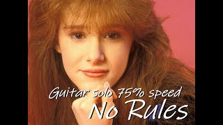 Tiffany - No Rules guitar solo 75% speed