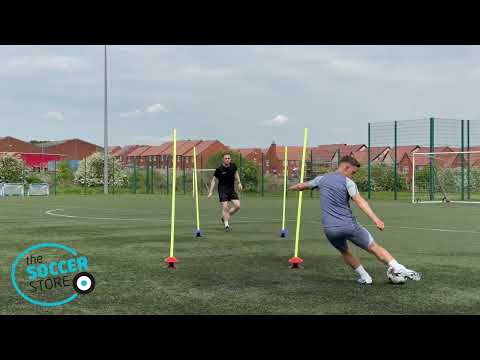 Football Training Drills - Boundary Slalom Poles