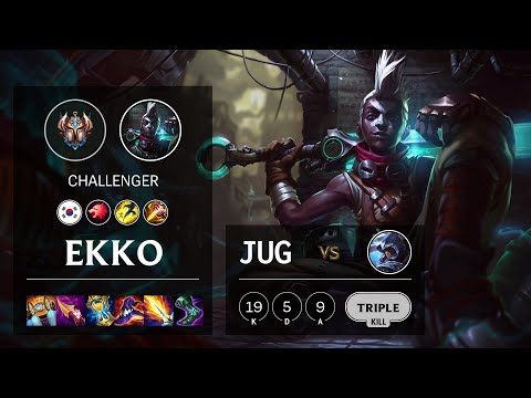Ekko Jungle vs Talon - KR Challenger Patch 11.23