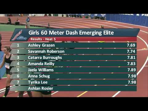 Girls 60m EE Prelim Heat 5 - New Balance Nationals Indoor 2014
