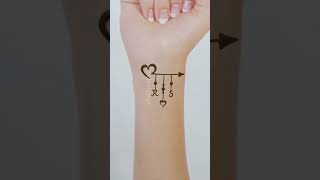 Download lagu R & S letter couple henna mehndi tattoo by gmcreation #Shorts mp3