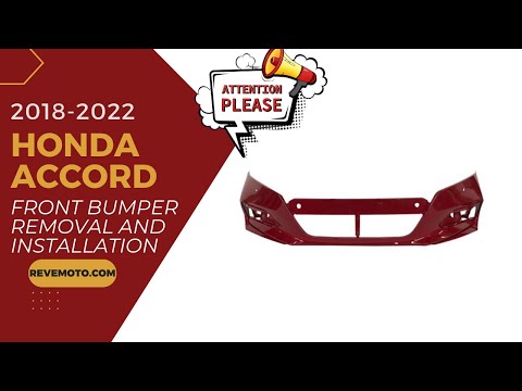 2018-2020 Honda Accord Front Bumper Removal and Installation. ReveMoto.com DIY Easy and Save $$$$$