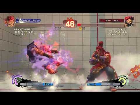 SSFIV AE Sakura Saki 012 [Evil Ryu] vs Fs AIKU [Akuma] Japanese Online Ranked Match