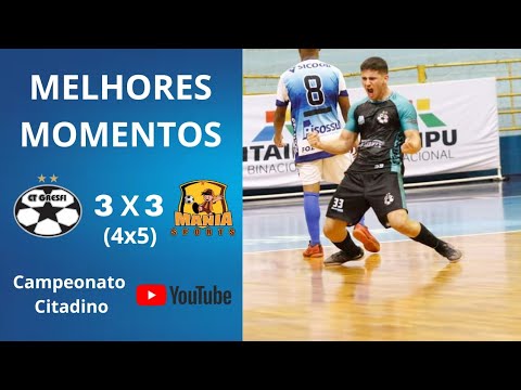 MELHORES MOMENTOS ENTRE CT GRESFI X MANIA SPORTS PELA SEMI FINAL DO CAMPEONATO CITADINO SUB 17